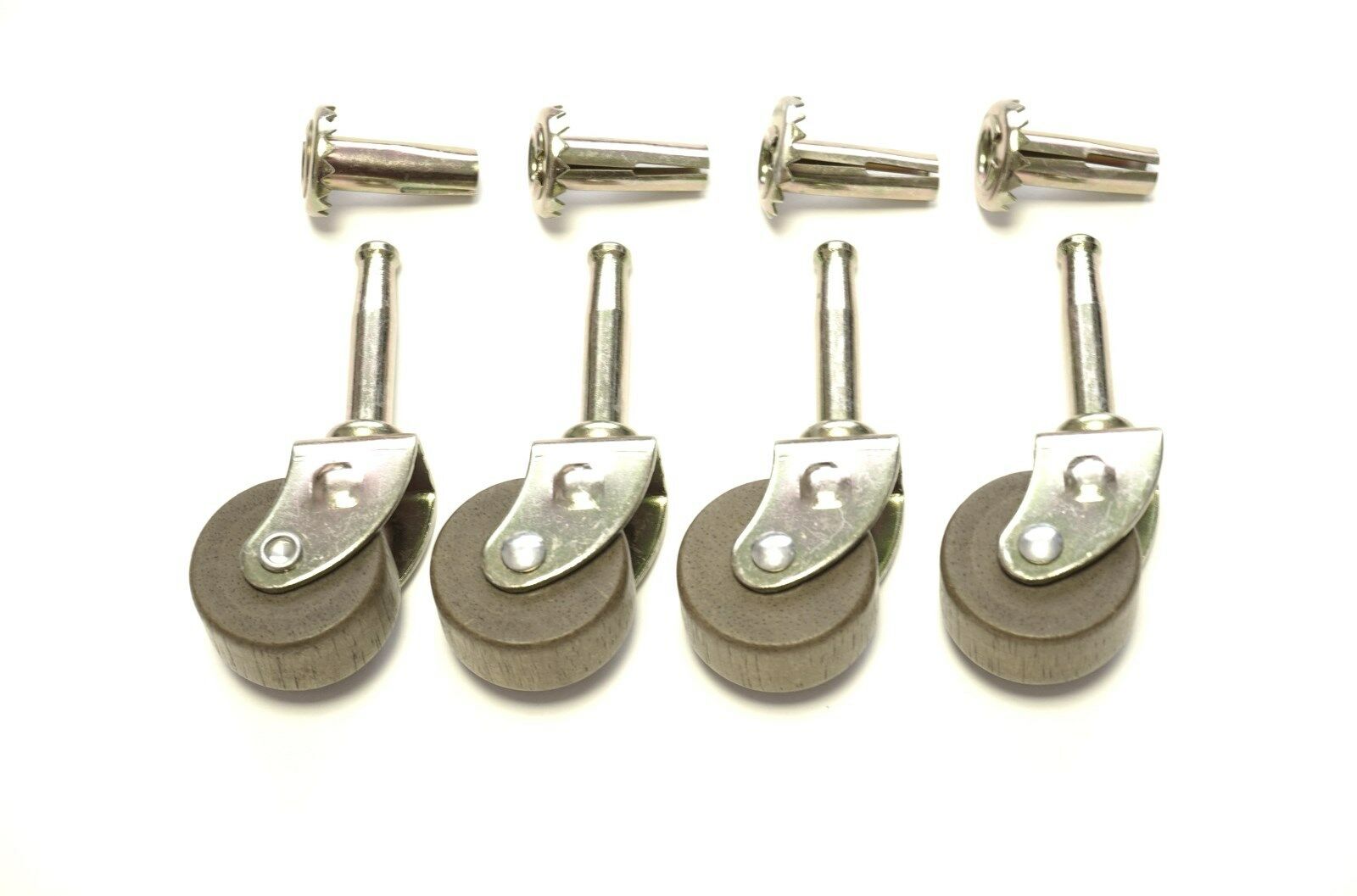 4 Furniture Casters Wood Furniture Casters Grip Neck Caster 1-1/4” Antique Style